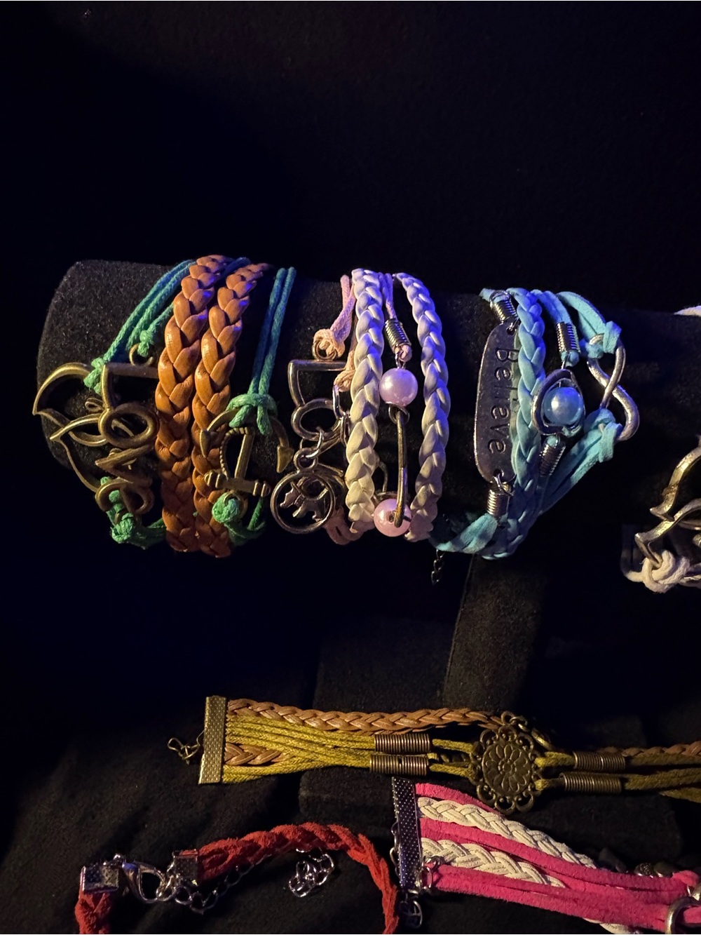 Colorful Multi-Layered Bracelets Set - Picture 2 of 6